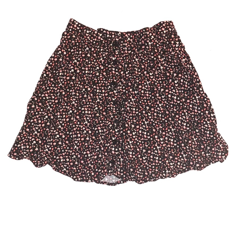 Unworn Floral Hollister Skirt with Buttons